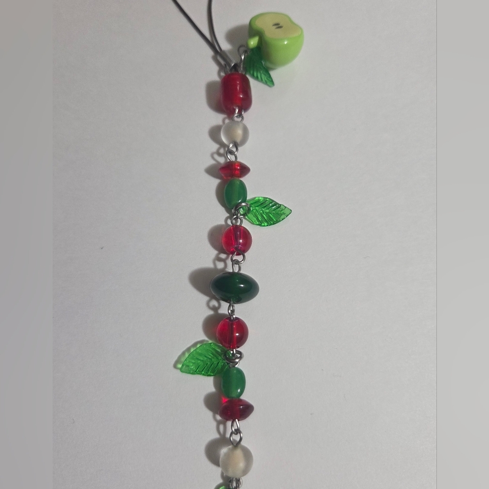 Apple Themed Phone Charm
